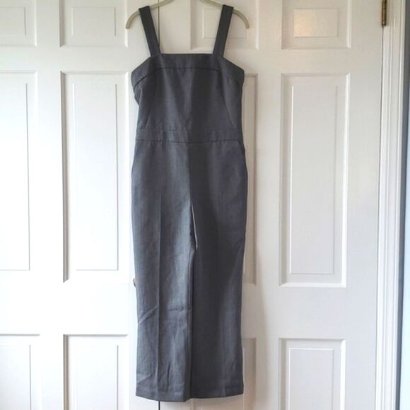 CLUB MONACO WEYLYN JUMPSUIT HEATHERED GRAY WOOL BLEND SIZE 6 PARTY OFFICE - Picture 1 of 14